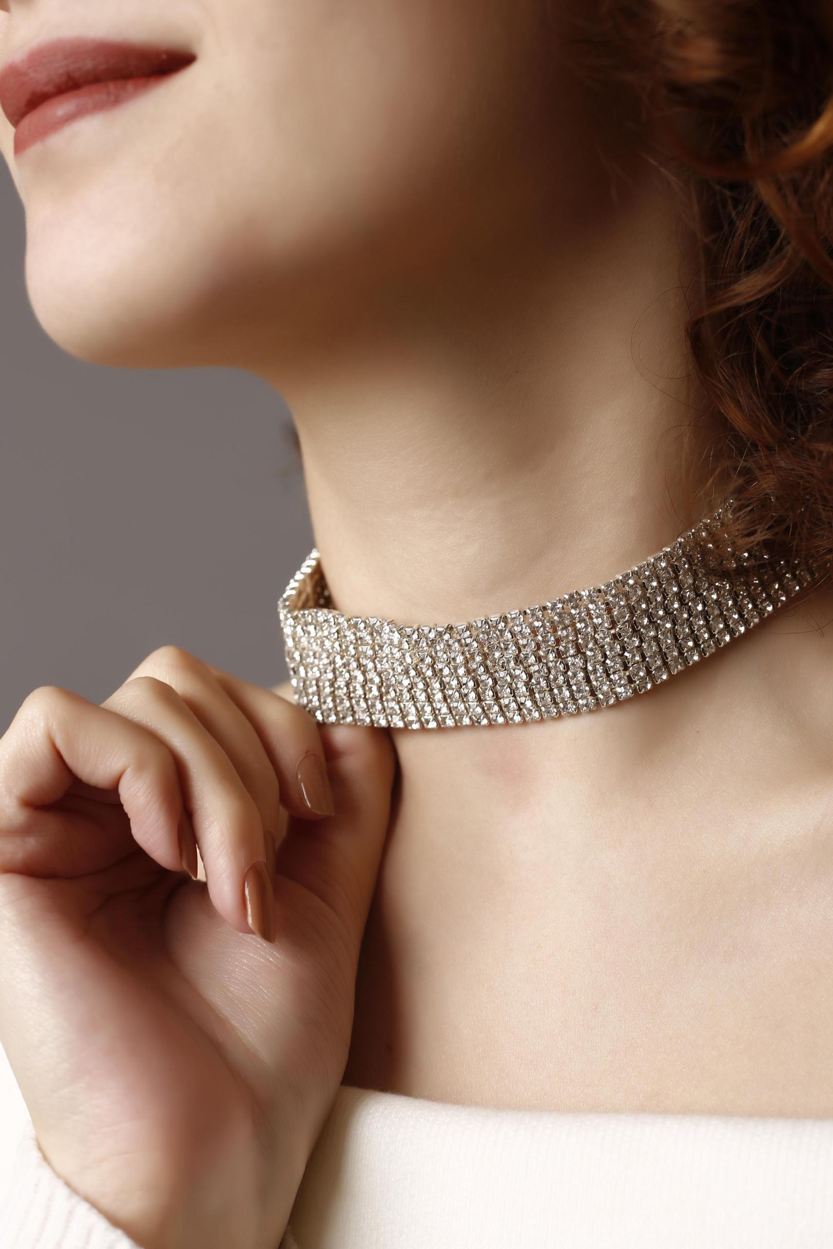 8%20Sıralı%20Taşlı%20Silver%20Choker%20Kolye,%20Taşlı%20Choker,%20Su%20Yolu%20Choker%20Kolye,%20Gerdanlık,%20Choker